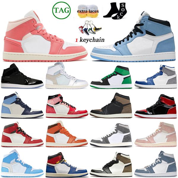 jumpman 1 basketball shoes for men women spider-verse 1s palomino og lucky green chicago lost and found space jam sneakers mens university b